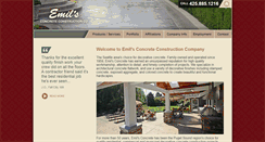 Desktop Screenshot of emilsconcrete.com