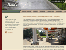 Tablet Screenshot of emilsconcrete.com